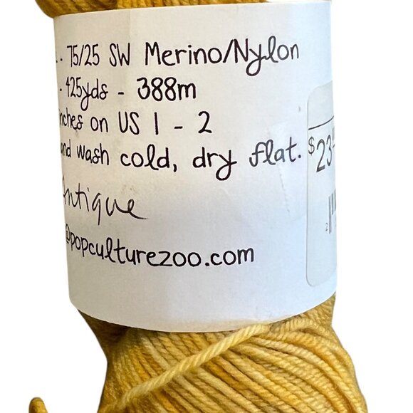 Hand-Dyed Merilon Sock Yarn 3.5oz 100g 75/25 SW Merino/Nylon Antique Colorway - Picture 3 of 4